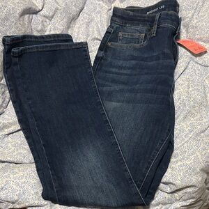 St. John's Bay Dark Blue Bootcut Jeans Secretly Slender Size 10